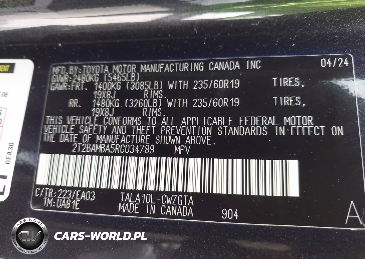 2024 Lexus Rx 350 VIN:2T2BAMBA5RC034789 - 9