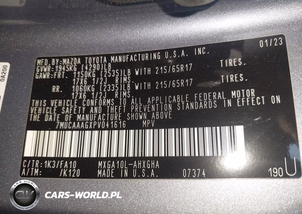 2023 Toyota Corolla Cross Le VIN:7MUCAAAGXPV041616 - 9