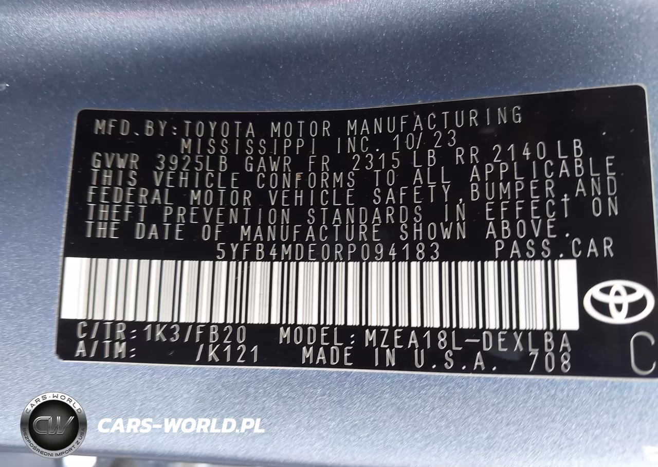 2024 Toyota Corolla Le VIN:5YFB4MDE0RP094183 - 9
