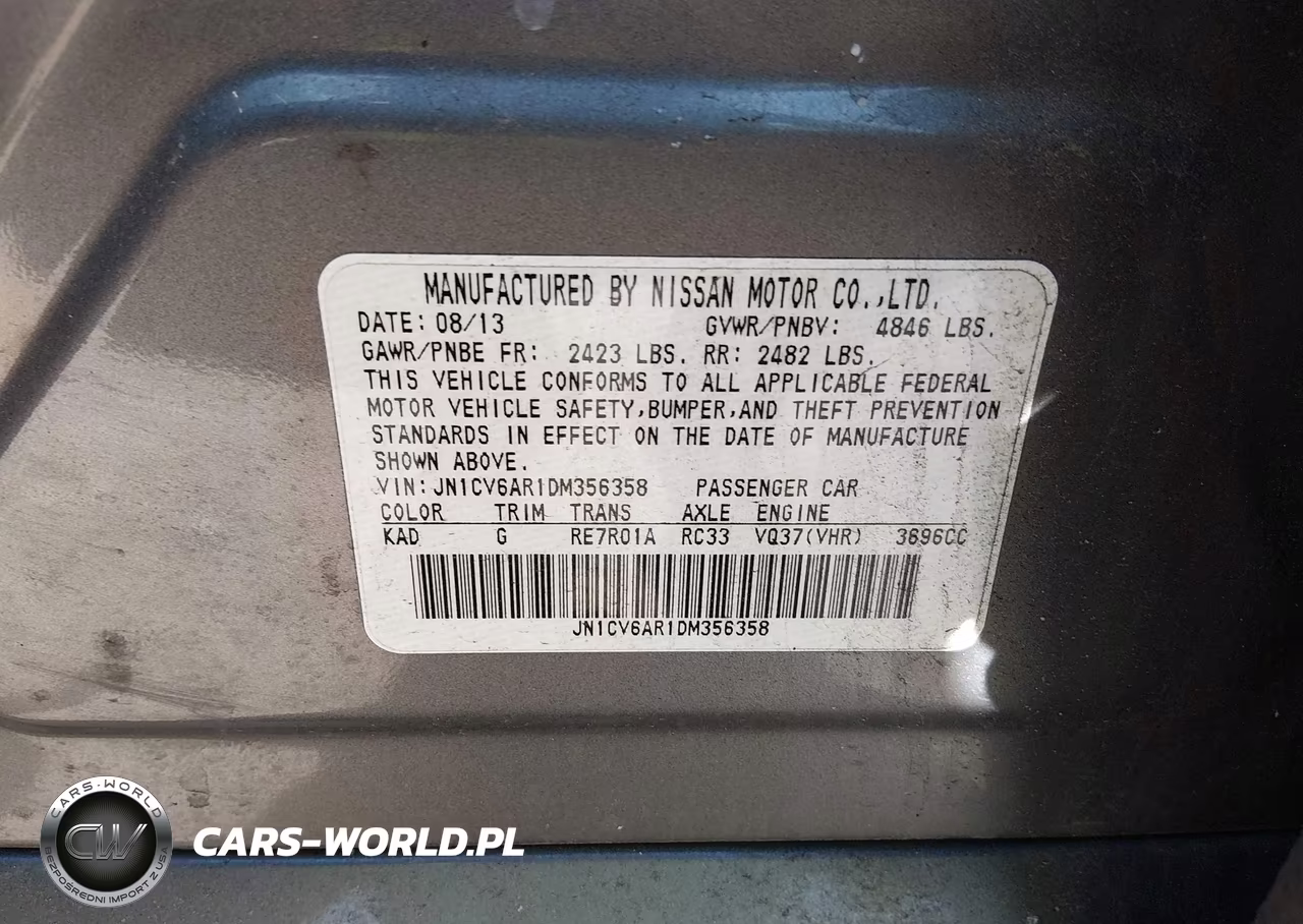 2013 Infiniti G37X VIN:JN1CV6AR1DM356358 - 9