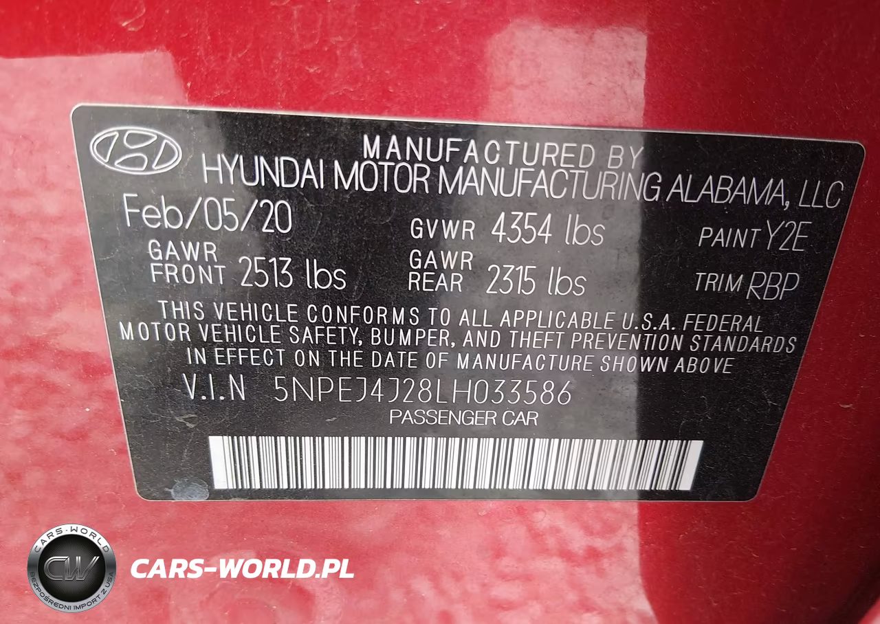 2020 Hyundai Sonata Sel Plus VIN:5NPEJ4J28LH033586 - 9