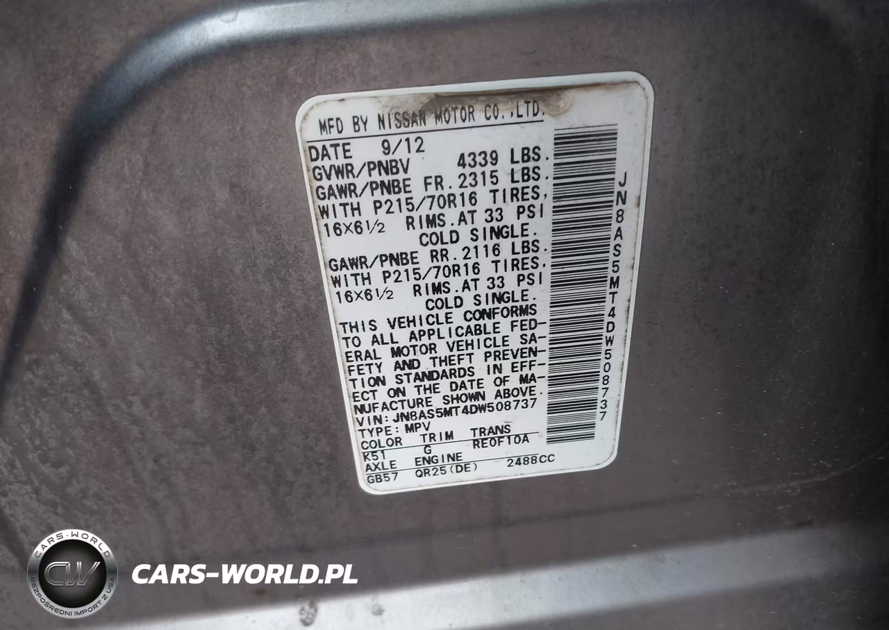 2013 Nissan Rogue S VIN:JN8AS5MT4DW508737 - 9