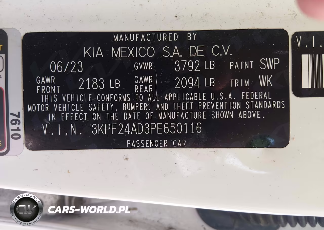2023 Kia Forte Lxs VIN:3KPF24AD3PE650116 - 9