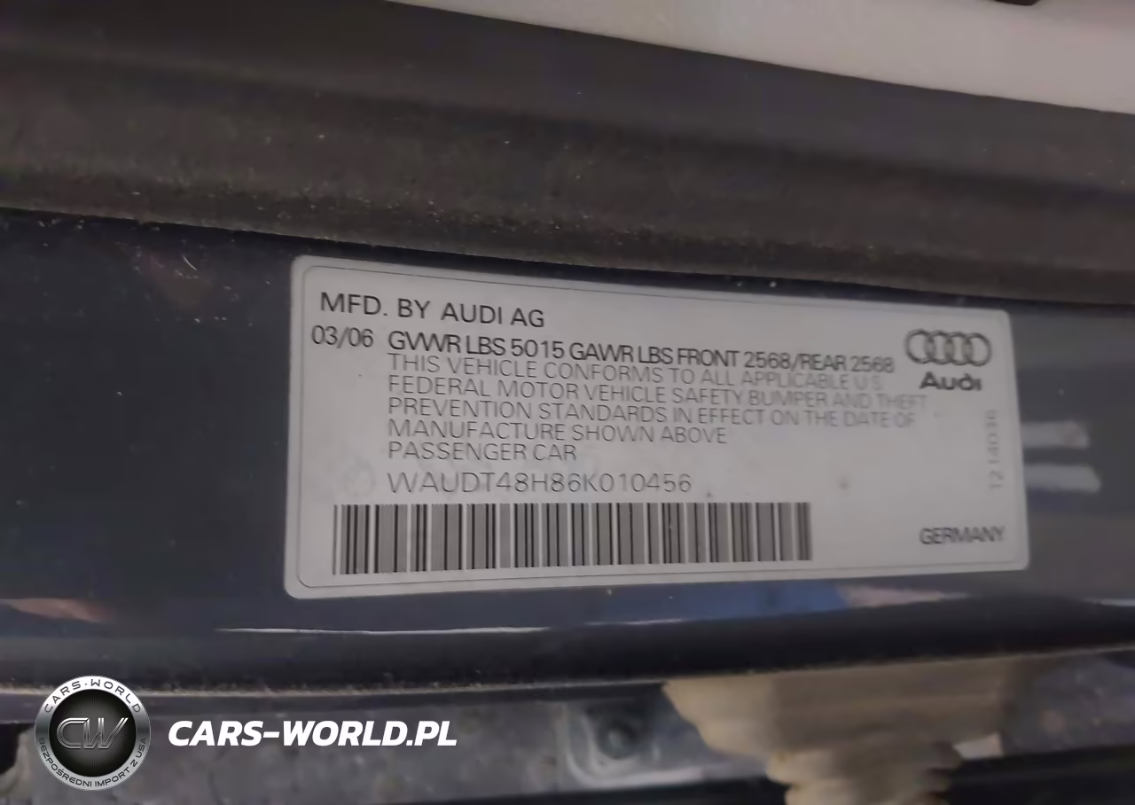 2006 Audi A4 3.0 VIN:WAUDT48H86K010456 - 9