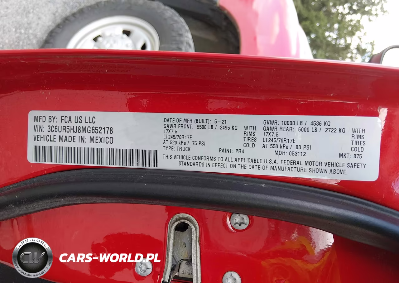 2021 Ram 2500 Tradesman 4X4 8' Box VIN:3C6UR5HJ8MG652178 - 9