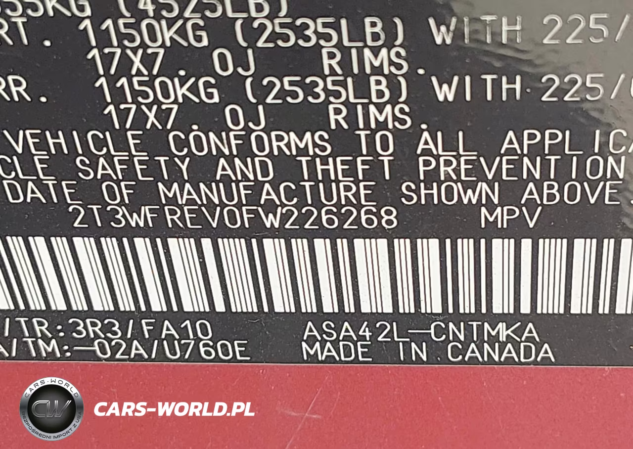 2015 Toyota Rav4 Xle VIN:2T3WFREV0FW226268 - 9