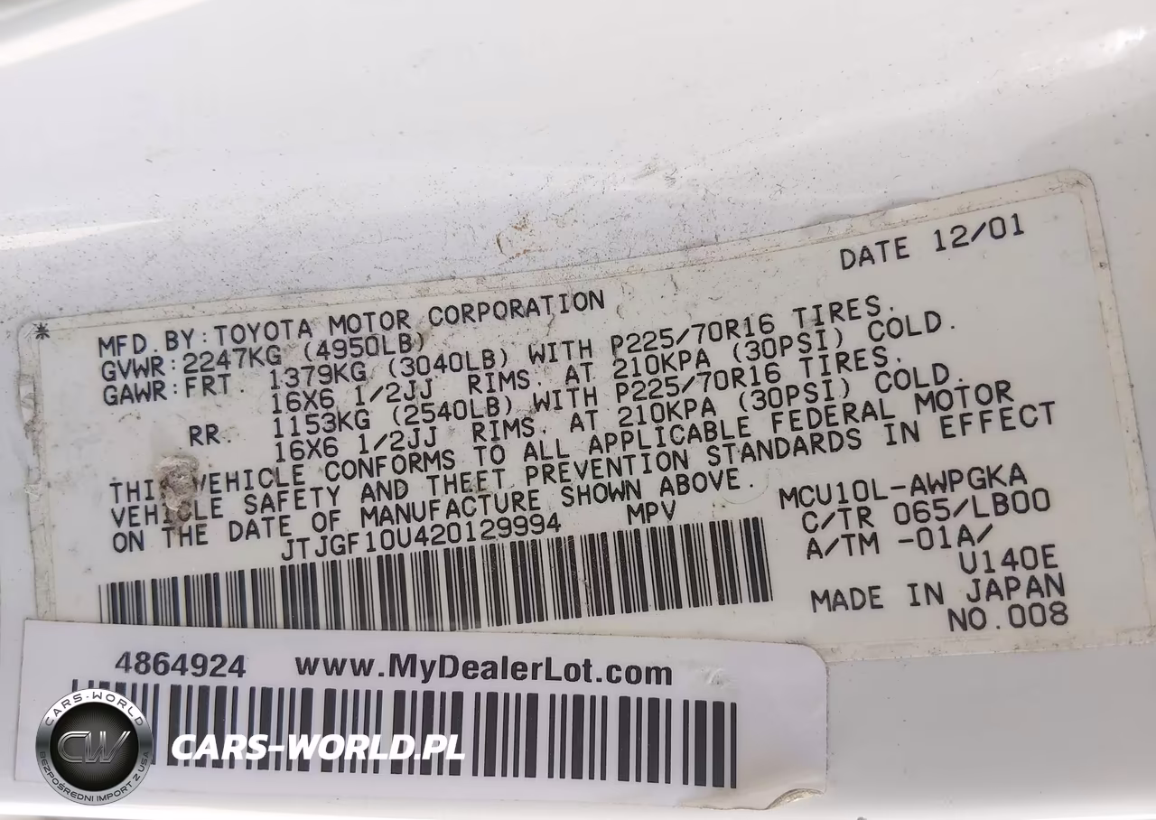 2002 Lexus Rx 300 VIN:JTJGF10U420129994 - 9