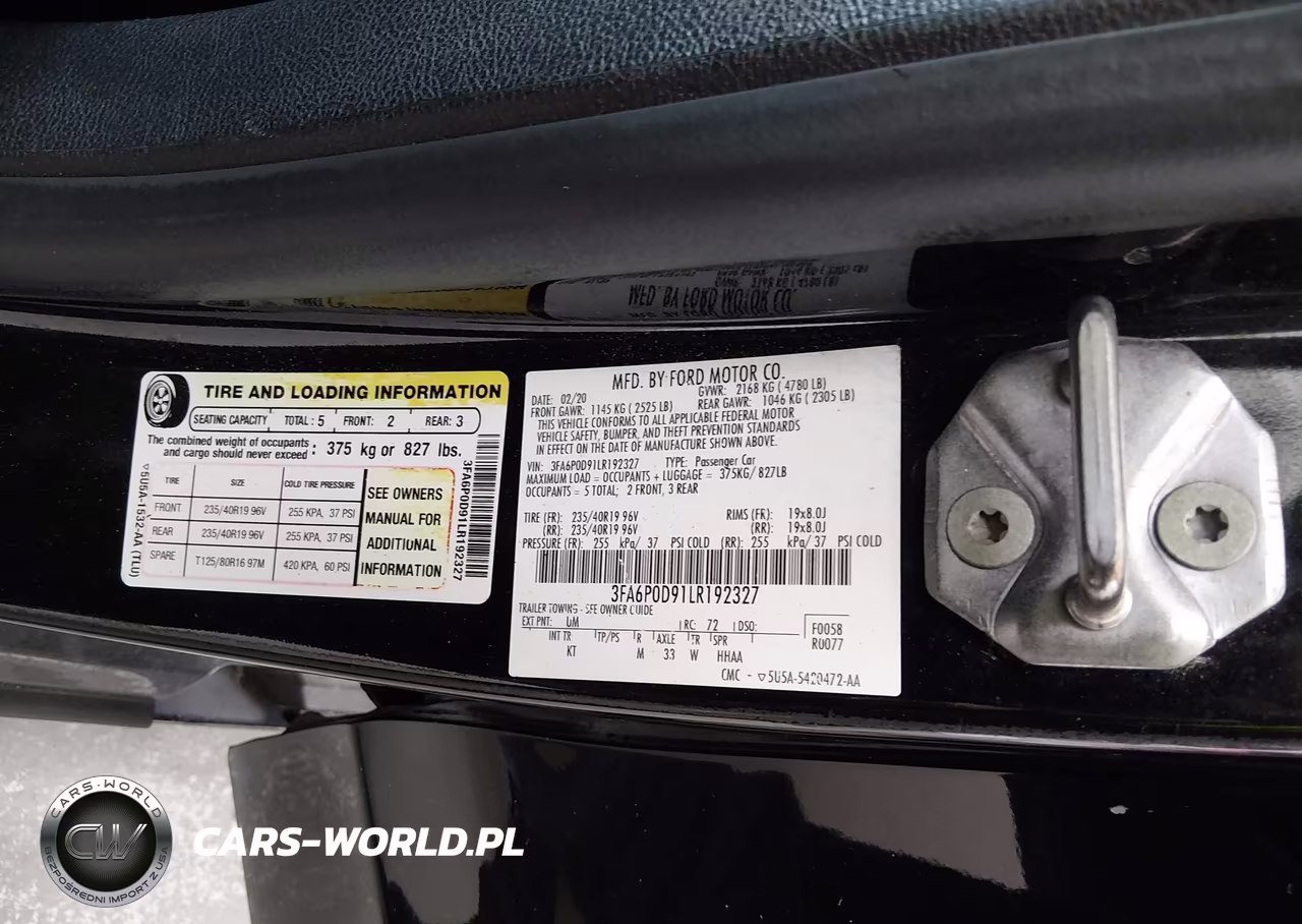2020 Ford Fusion Titanium VIN:3FA6P0D91LR192327 - 9