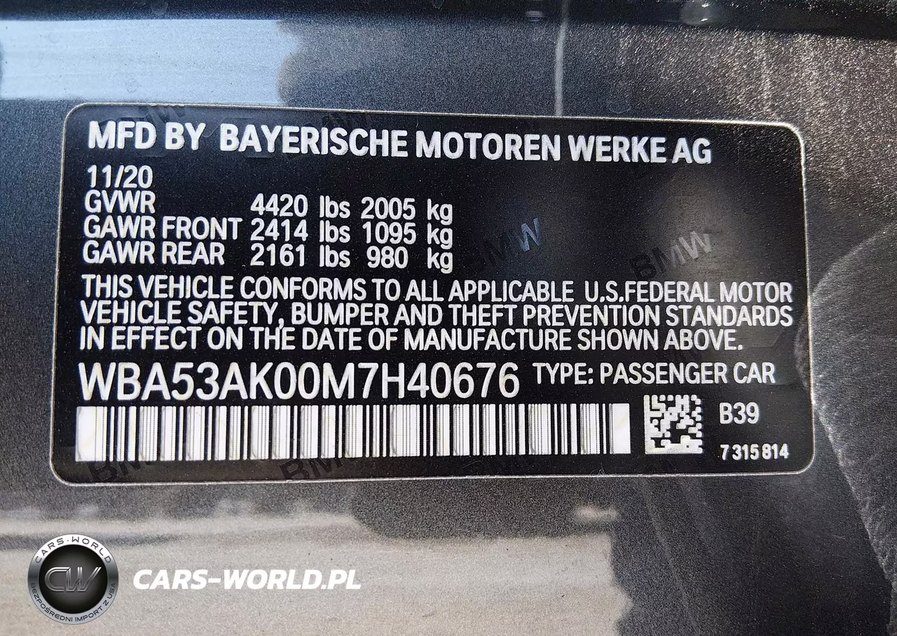 2021 BMW 228I Gran Coupe Sdrive VIN:WBA53AK00M7H40676 - 9