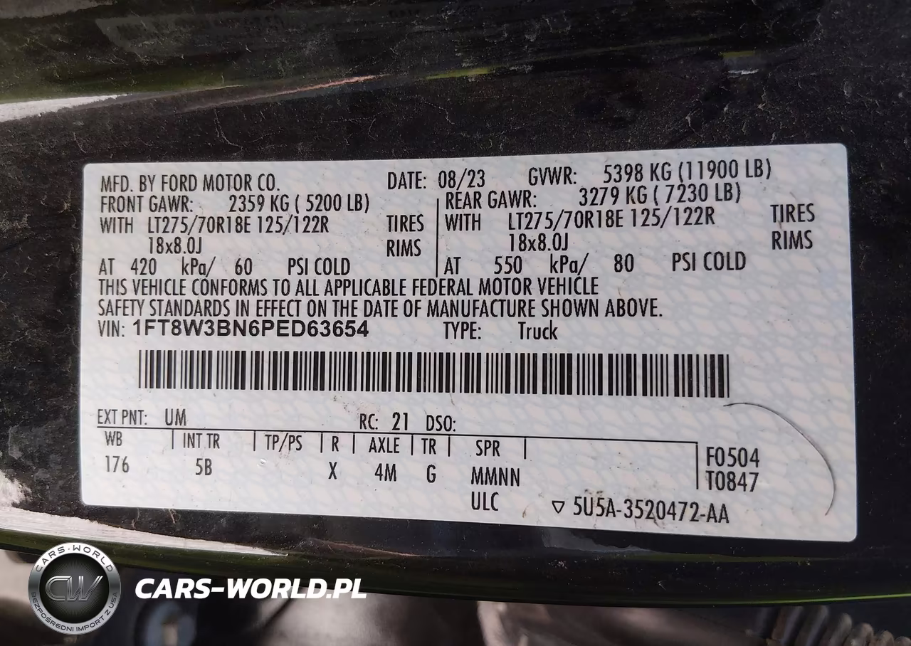 2023 Ford F-350 Lariat VIN:1FT8W3BN6PED63654 - 9
