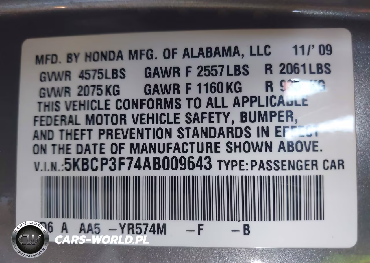 2010 Honda Accord 3.5 Ex VIN:5KBCP3F74AB009643 - 9