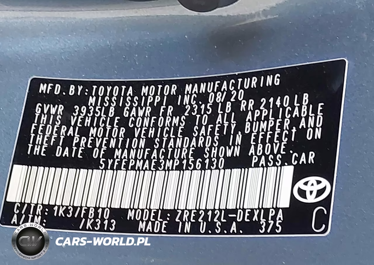 2021 Toyota Corolla Le VIN:5YFEPMAE3MP156130 - 9