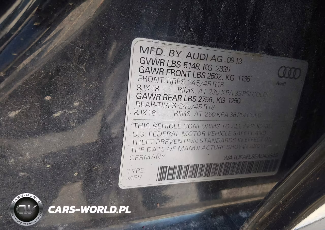 2014 Audi Allroad 2.0T Premium VIN:WA1UFAFL8EA043648 - 9