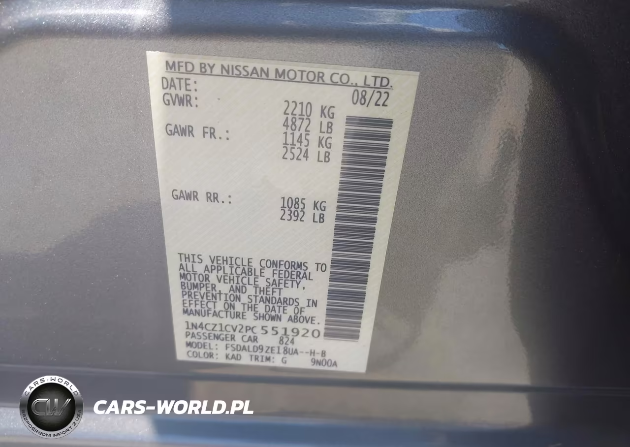 2023 Nissan Leaf Sv Plus 60 Kwh VIN:1N4CZ1CV2PC551920 - 9