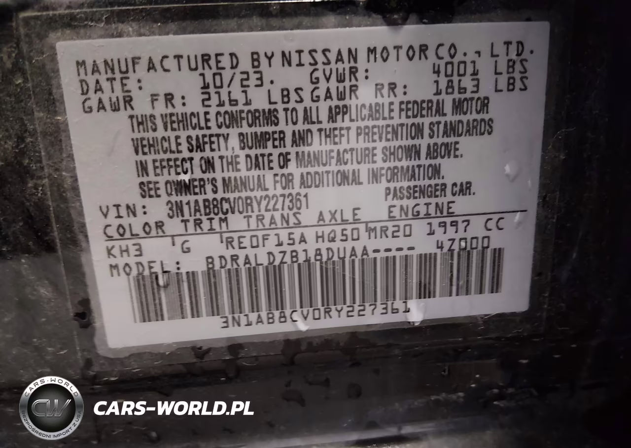 2024 Nissan Sentra Sv Xtronic Cvt VIN:3N1AB8CV0RY227361 - 9
