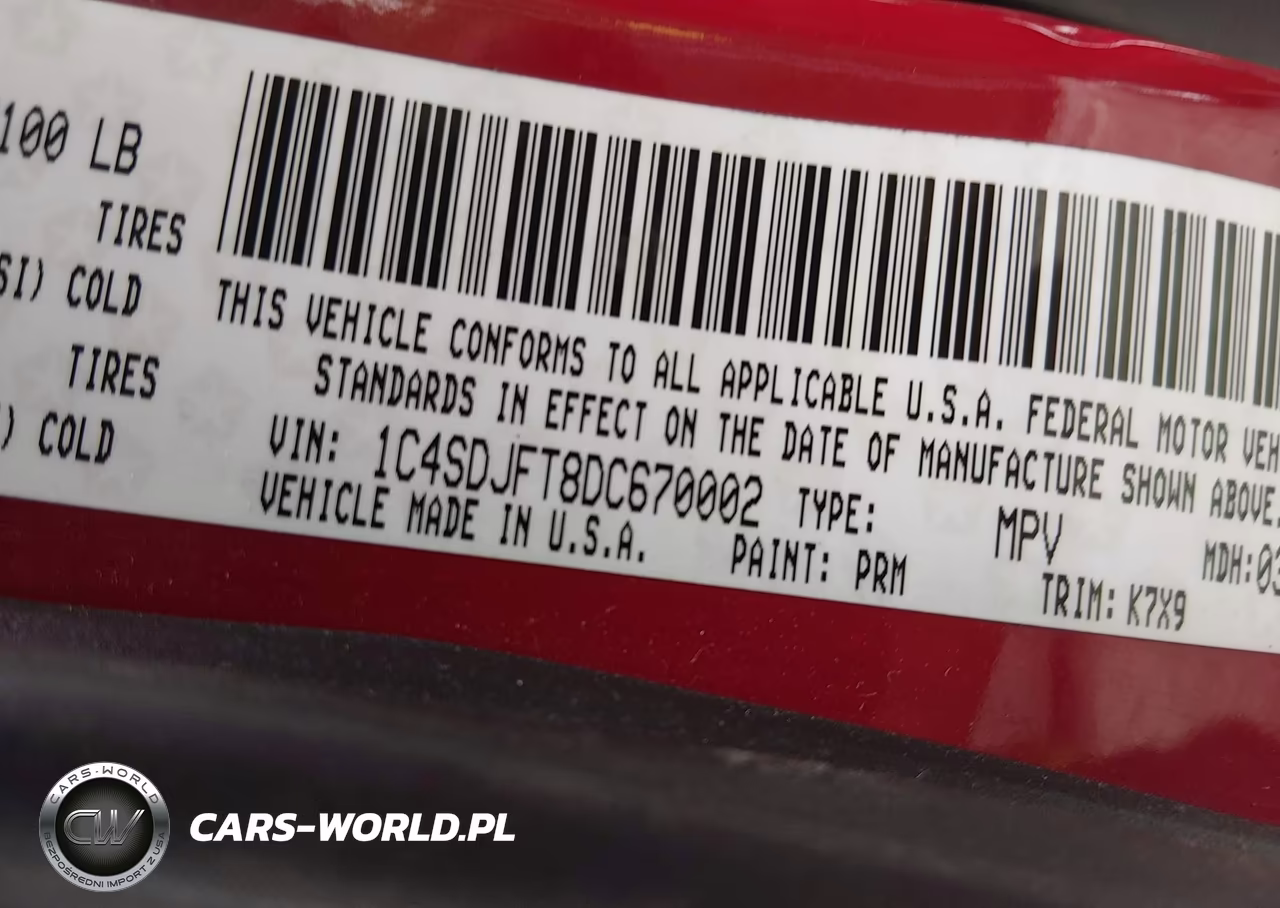 2013 Dodge Durango Special Service VIN:1C4SDJFT8DC670002 - 9