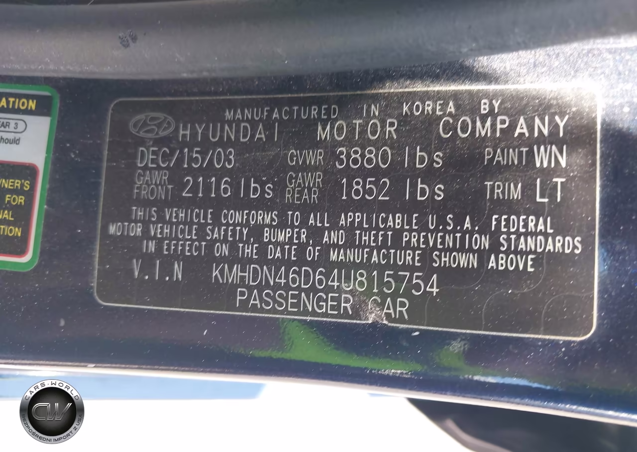 2004 Hyundai Elantra Gls-Gt VIN:KMHDN46D64U815754 - 9