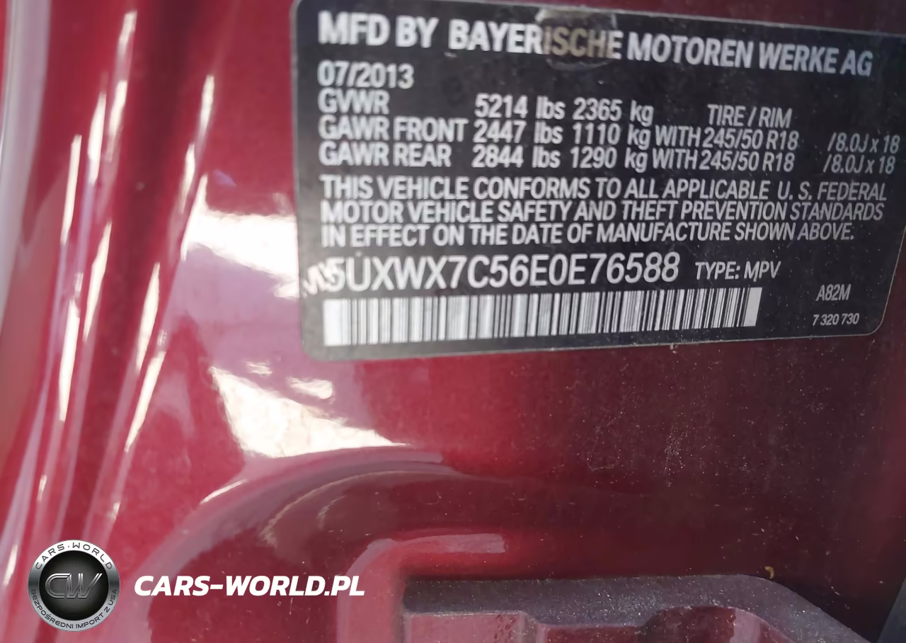 2014 BMW X3 xDrive35I VIN:5UXWX7C56E0E76588 - 9