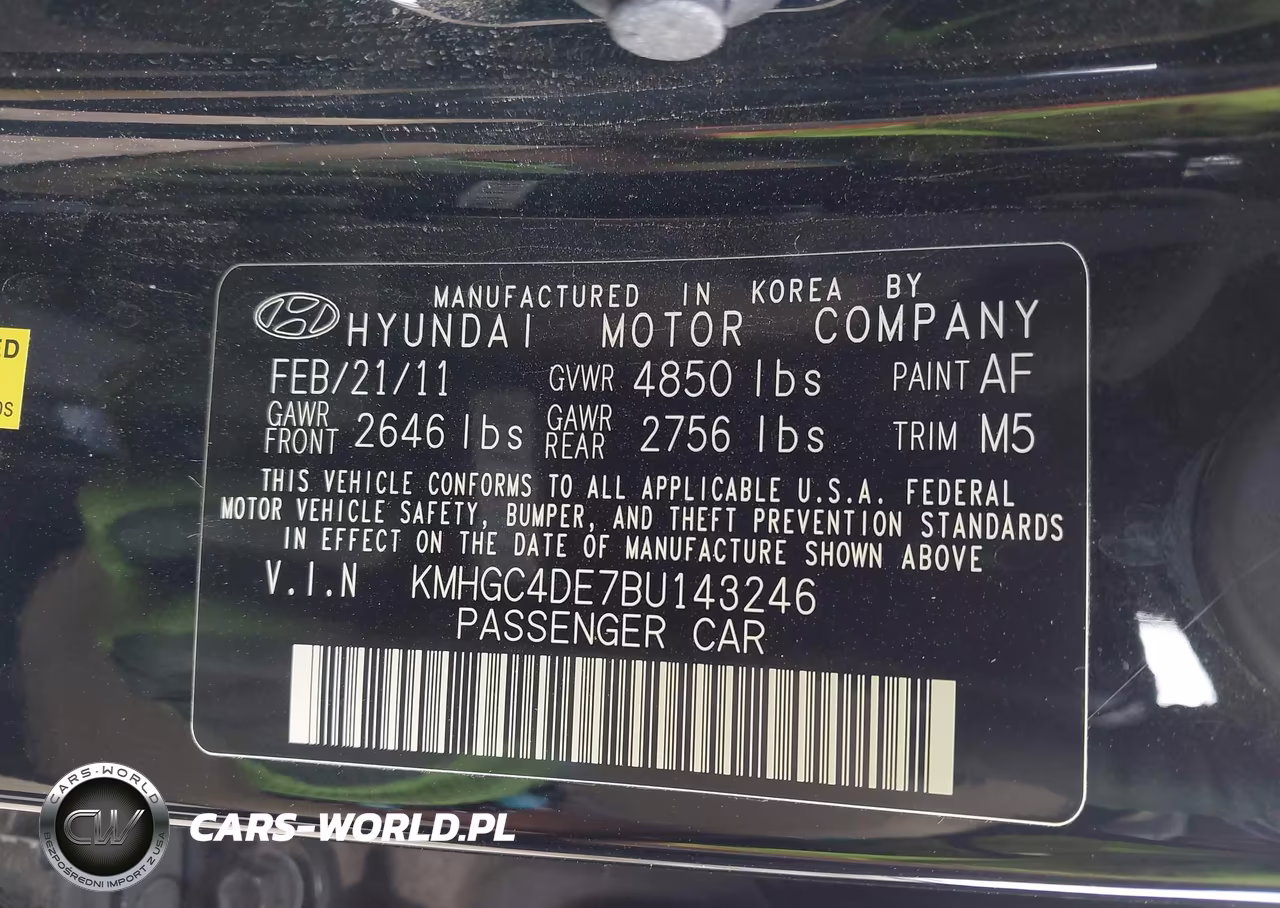 2011 Hyundai Genesis 3.8 VIN:KMHGC4DE7BU143246 - 9