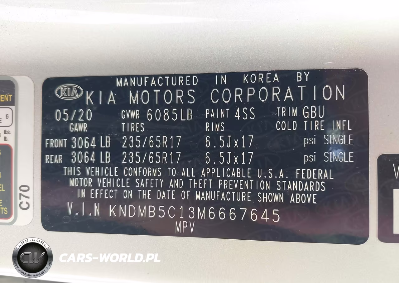 2021 Kia Sedona Lx VIN:KNDMB5C13M6667645 - 9