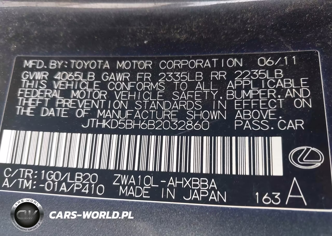 2011 Lexus Ct 200H VIN:JTHKD5BH6B2032860 - 9