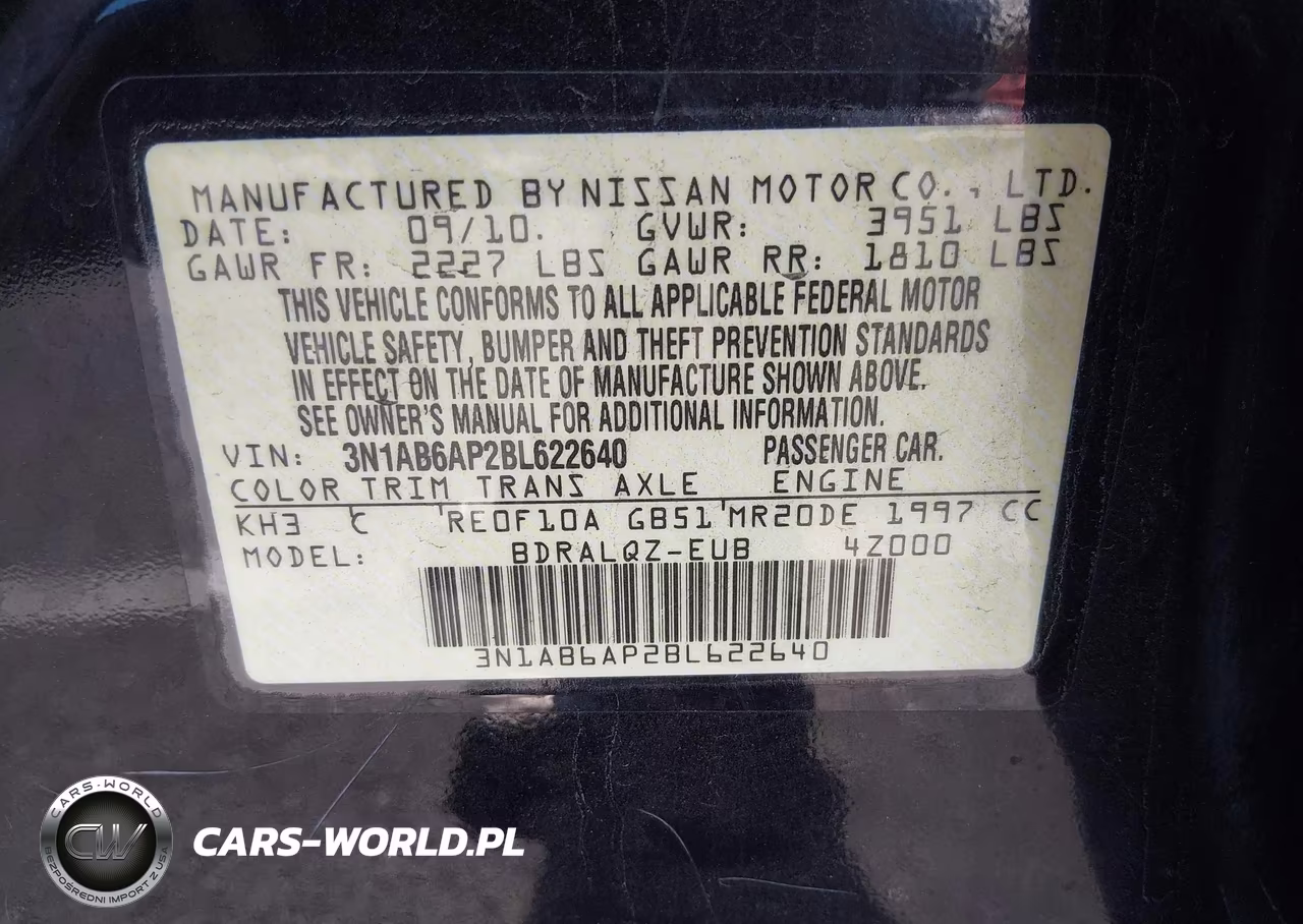 2011 Nissan Sentra 2.0 VIN:3N1AB6AP2BL622640 - 9