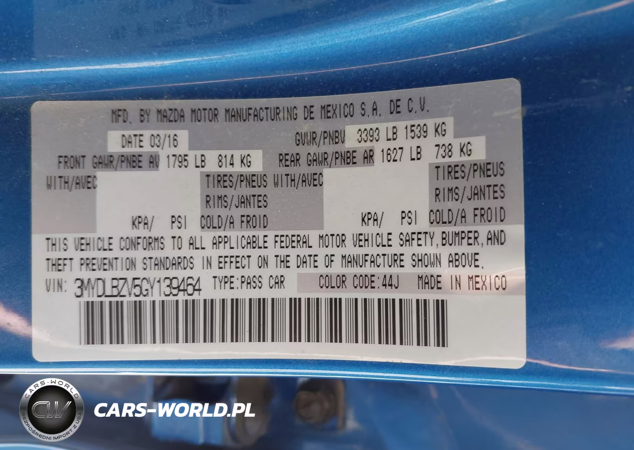 2016 Scion Ia VIN:3MYDLBZV5GY139464 - 9