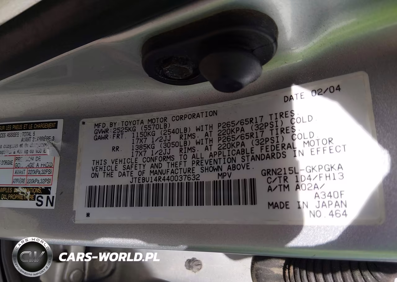 2004 Toyota 4Runner Sr5 Sport V6 VIN:JTEBU14R440037632 - 9