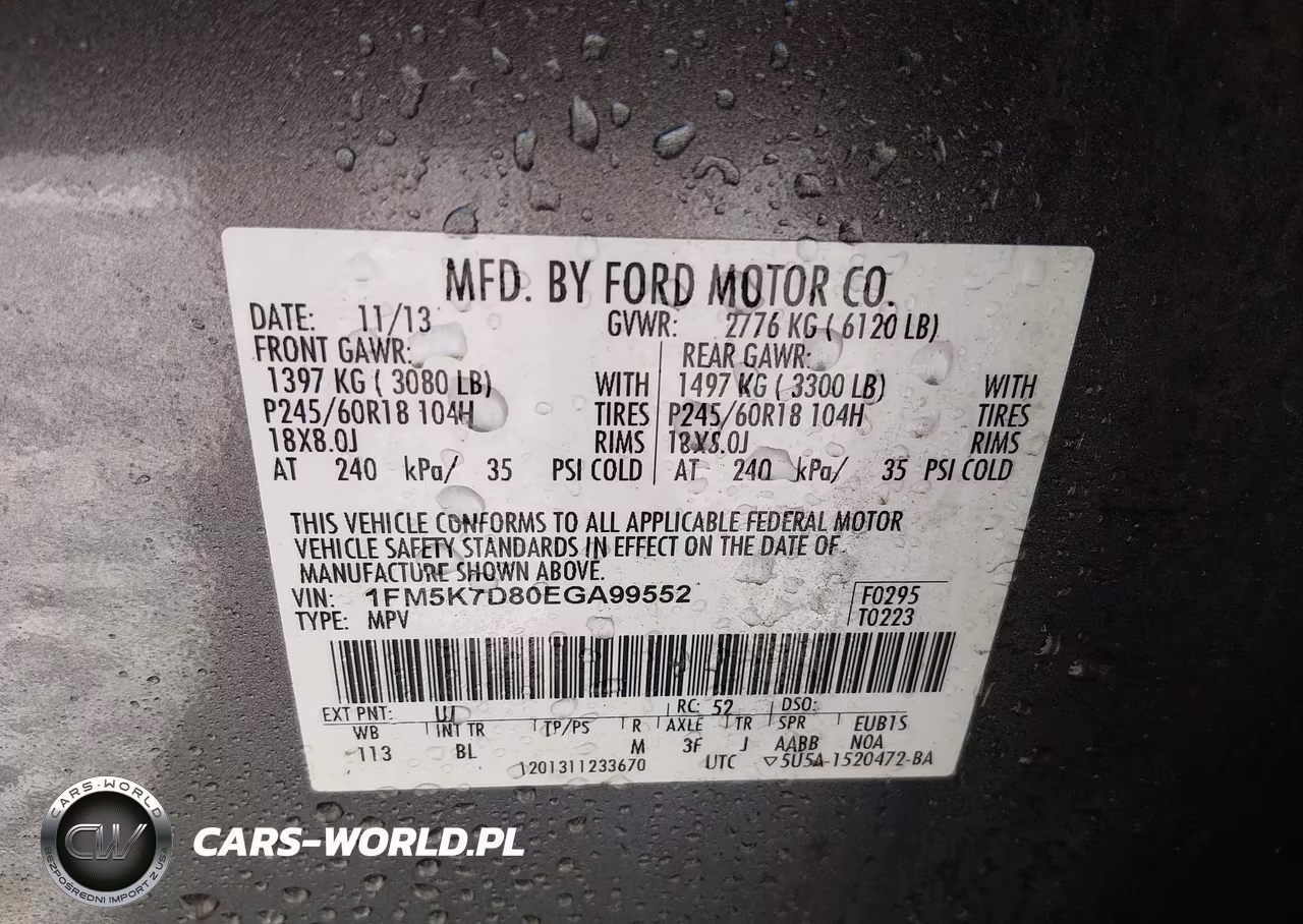 2014 Ford Explorer Xlt VIN:1FM5K7D80EGA99552 - 9