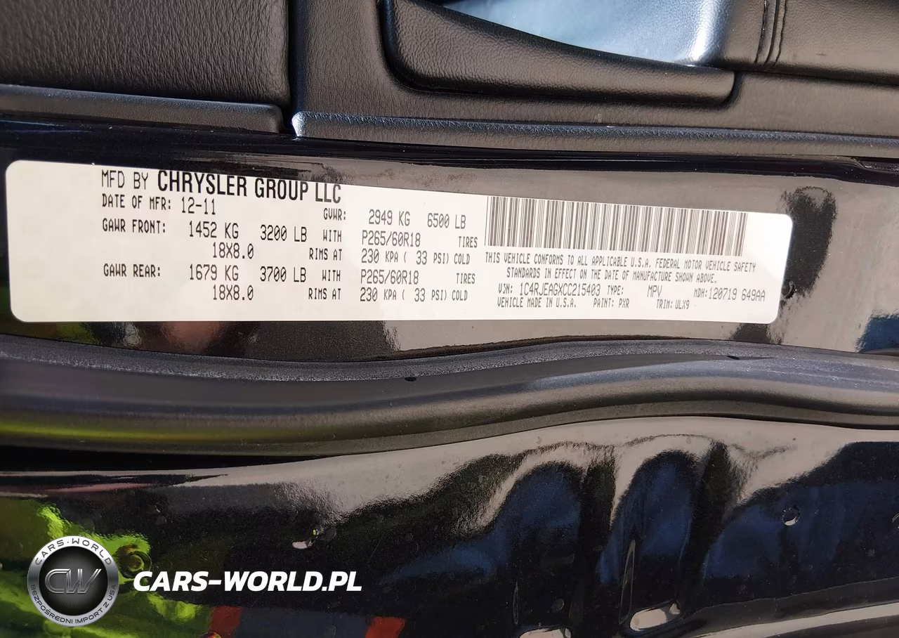 2012 Jeep Grand Cherokee Laredo VIN:1C4RJEAGXCC215403 - 9
