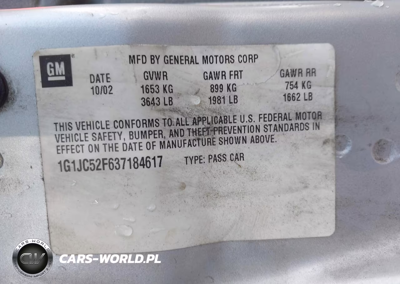 2003 Chevrolet Cavalier VIN:1G1JC52F637184617 - 9