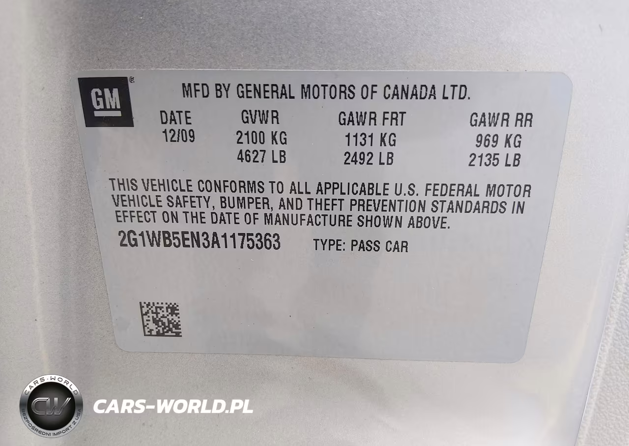 2010 Chevrolet Impala Lt VIN:2G1WB5EN3A1175363 - 9