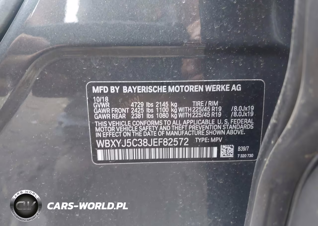 2018 BMW X2 xDrive28I VIN:WBXYJ5C38JEF82572 - 9