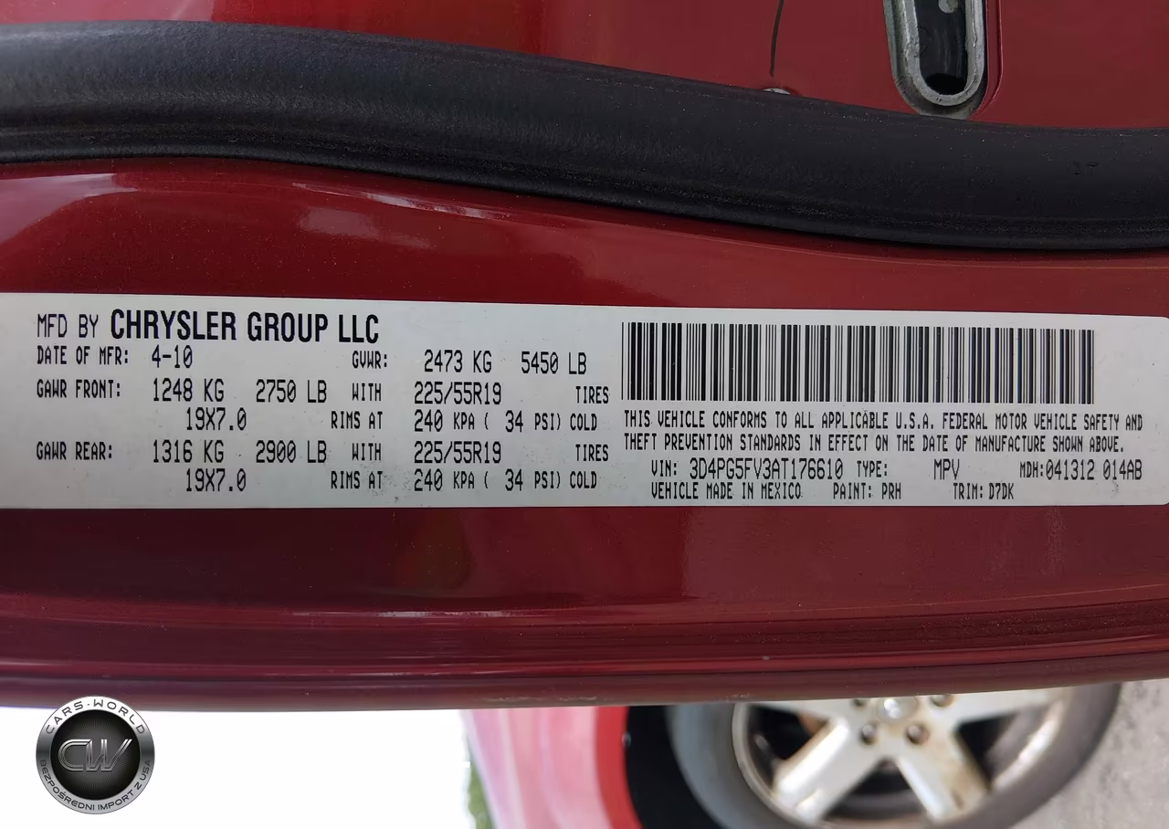 2010 Dodge Journey Sxt VIN:3D4PG5FV3AT176610 - 9