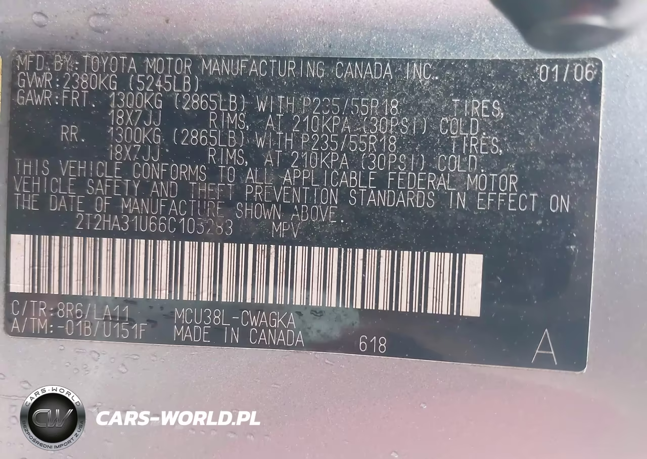 2006 Lexus Rx 330 VIN:2T2HA31U66C105283 - 9