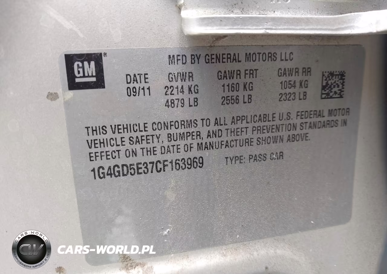 2012 Buick Lacrosse Premium 1 Group VIN:1G4GD5E37CF163969 - 9