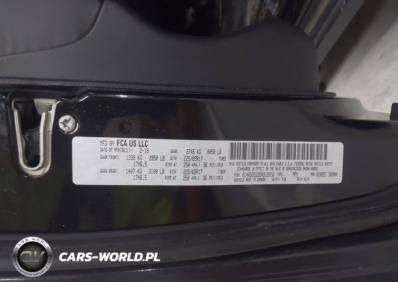 2016 Dodge Grand Caravan R-T VIN:2C4RDGEG3GR312016 - 9
