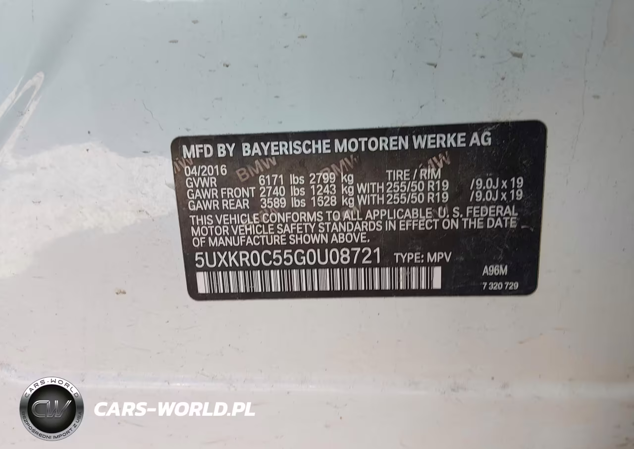 2016 BMW X5 xDrive35I VIN:5UXKR0C55G0U08721 - 9