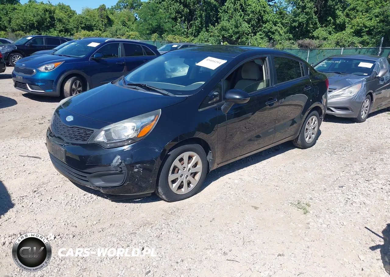 2013 Kia Rio Lx VIN:KNADM4A34D6221073 - 2