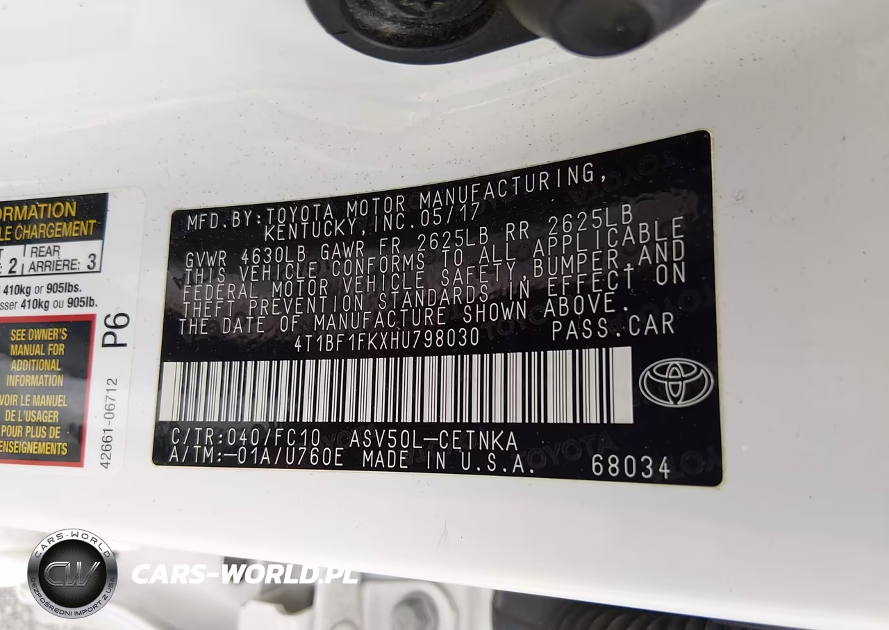 2017 Toyota Camry Le VIN:4T1BF1FKXHU798030 - 9