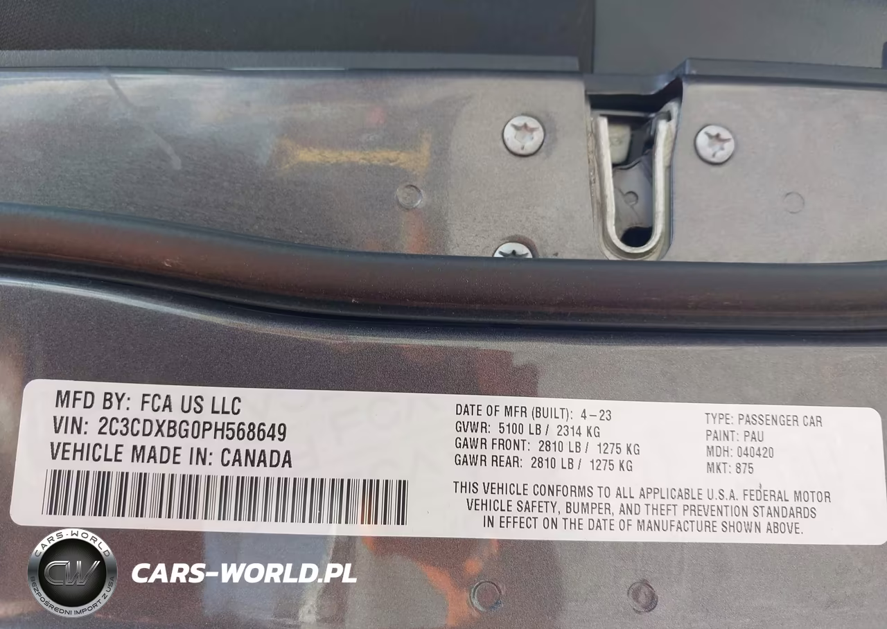 2023 Dodge Charger Sxt VIN:2C3CDXBG0PH568649 - 9