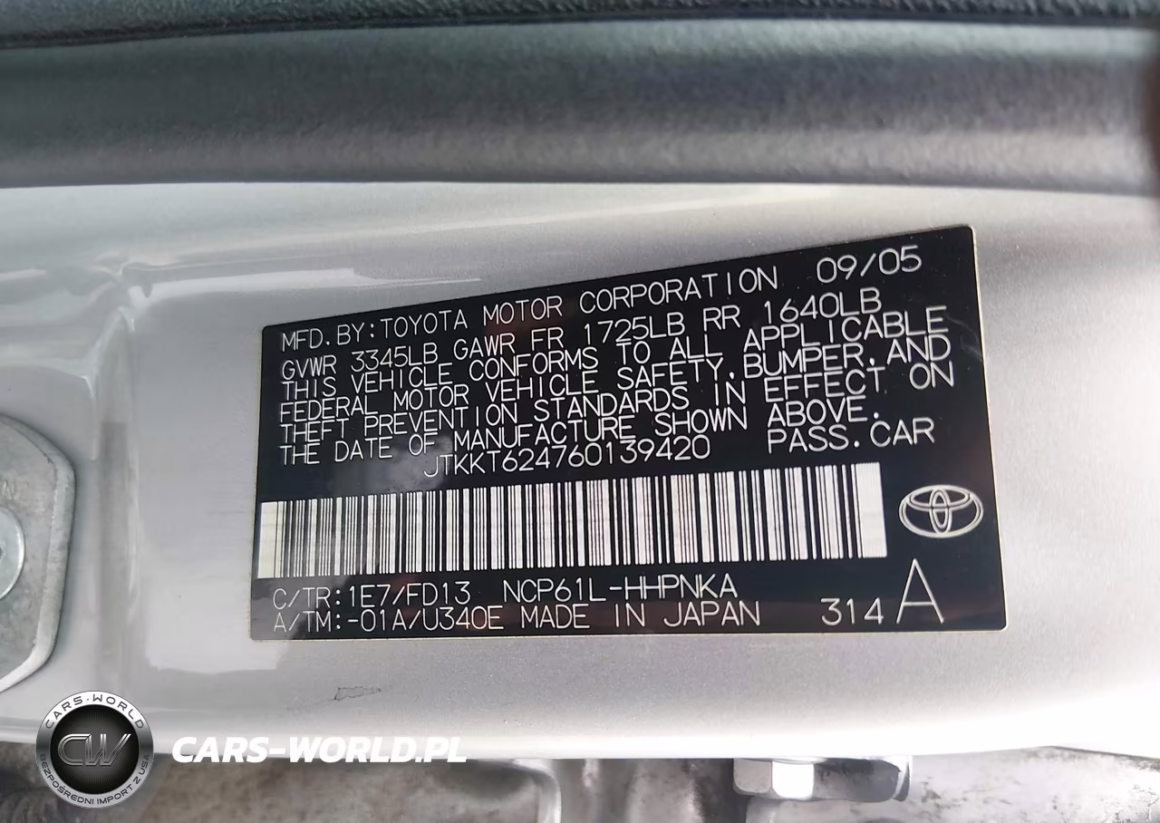 2006 Scion Xa VIN:JTKKT624760139420 - 9