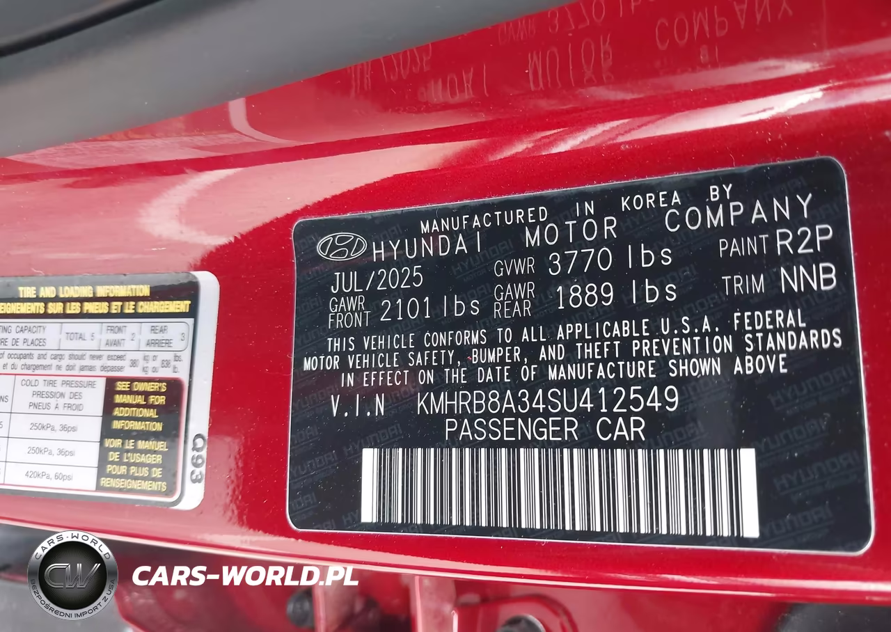 2025 Hyundai Venue Se VIN:KMHRB8A34SU412549 - 9