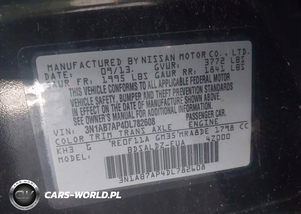 2013 Nissan Sentra S-Sv-Sr-Sl VIN:3N1AB7AP4DL782608 - 9