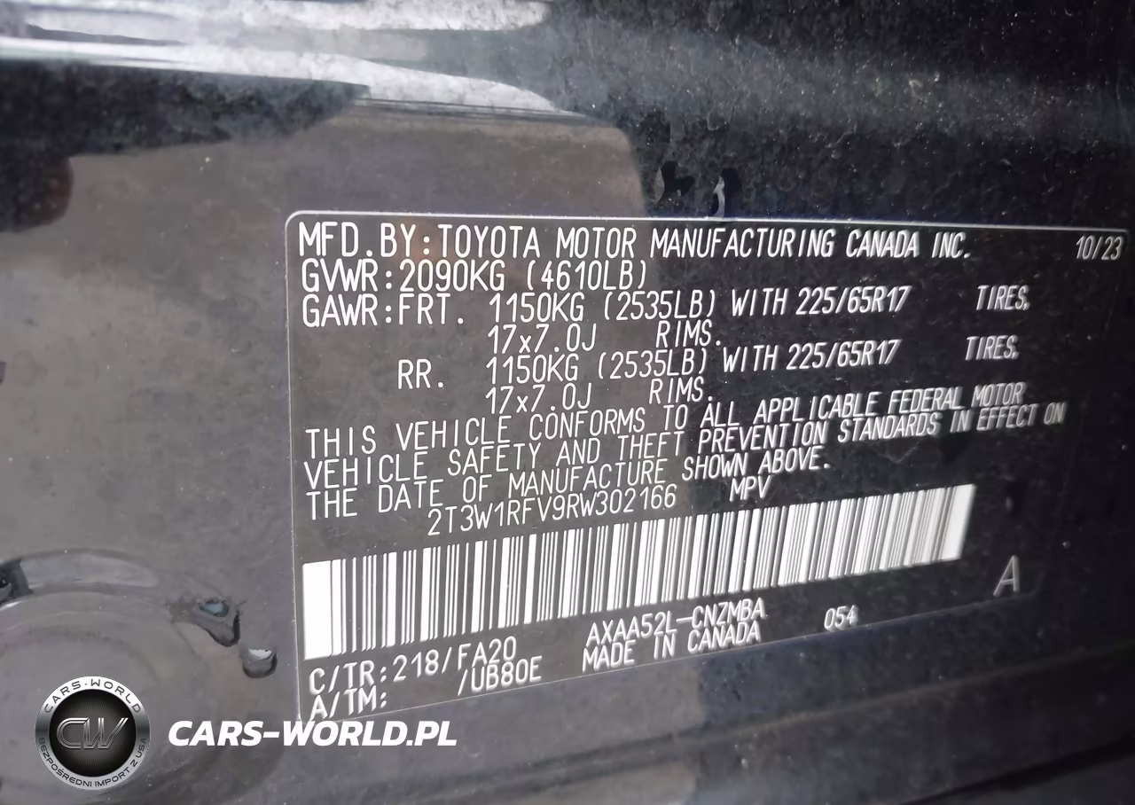 2024 Toyota Rav4 Xle VIN:2T3W1RFV9RW302166 - 9