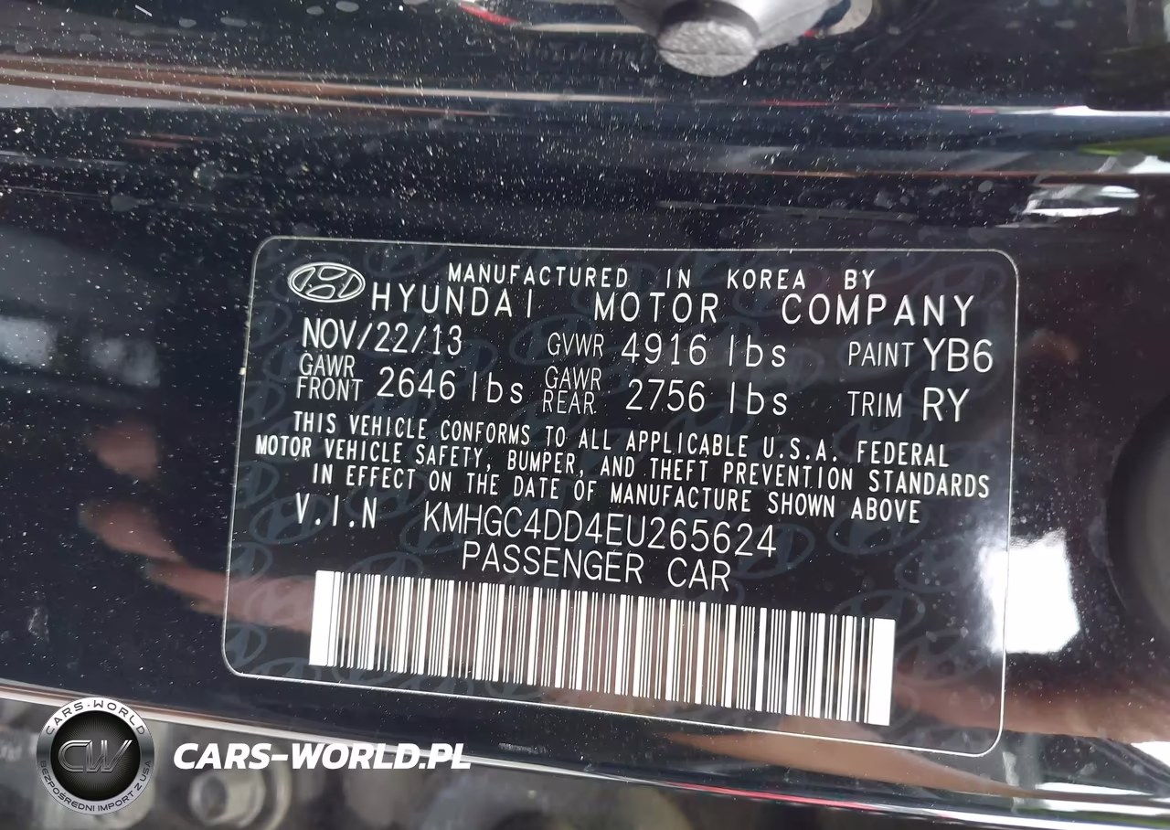 2014 Hyundai Genesis 3.8 VIN:KMHGC4DD4EU265624 - 9
