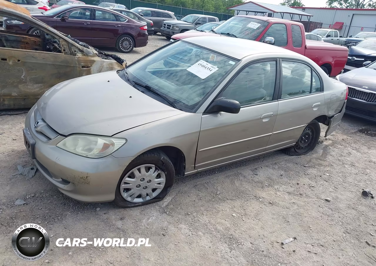 2004 Honda Civic Lx VIN:2HGES16584H503495 - 2