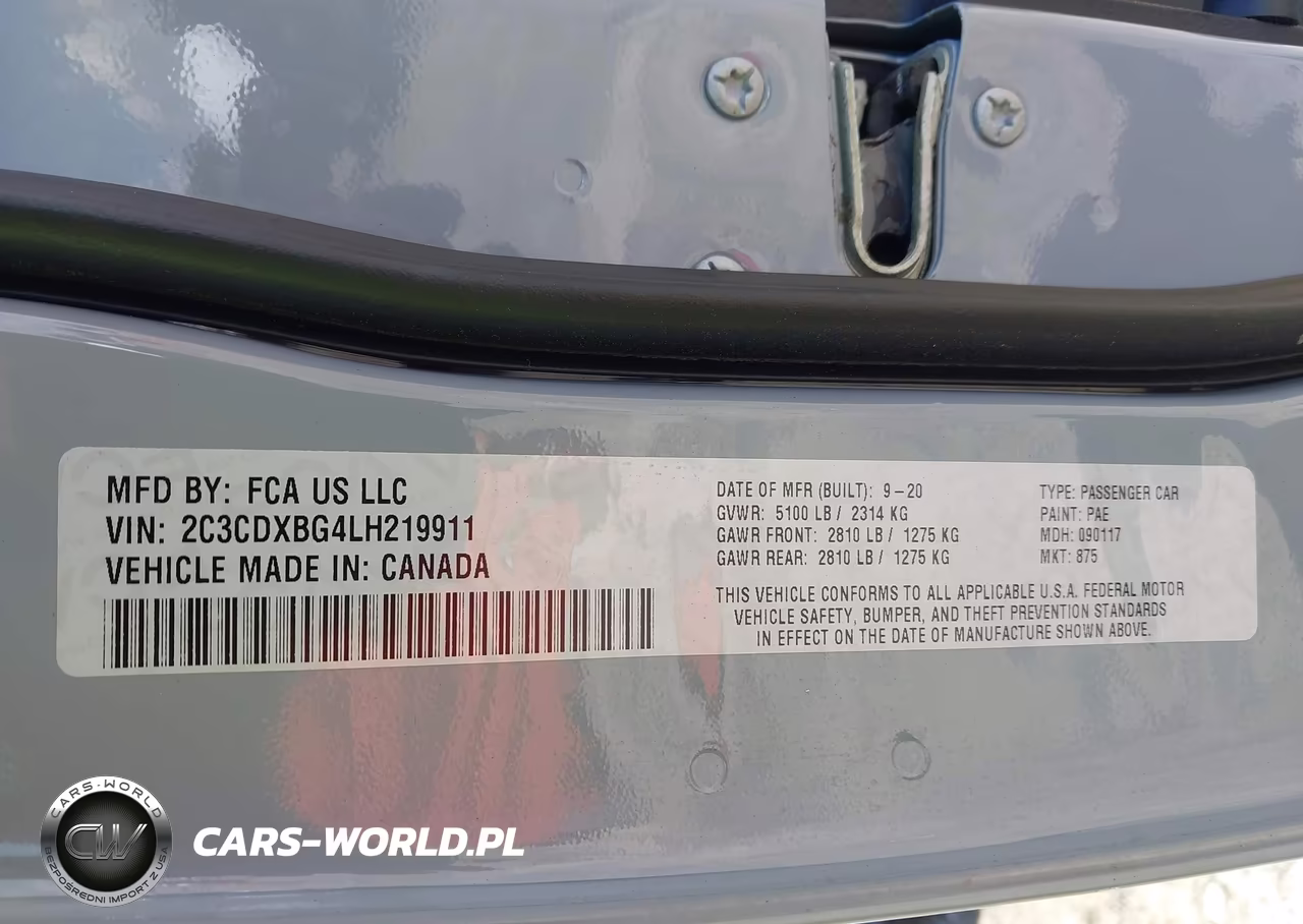 2020 Dodge Charger Sxt Rwd VIN:2C3CDXBG4LH219911 - 9