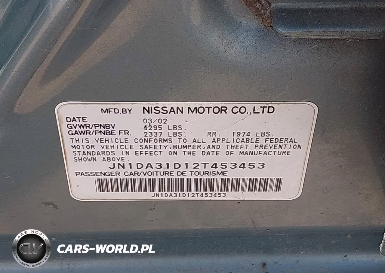 2002 Nissan Maxima Gle VIN:JN1DA31D12T453453 - 9