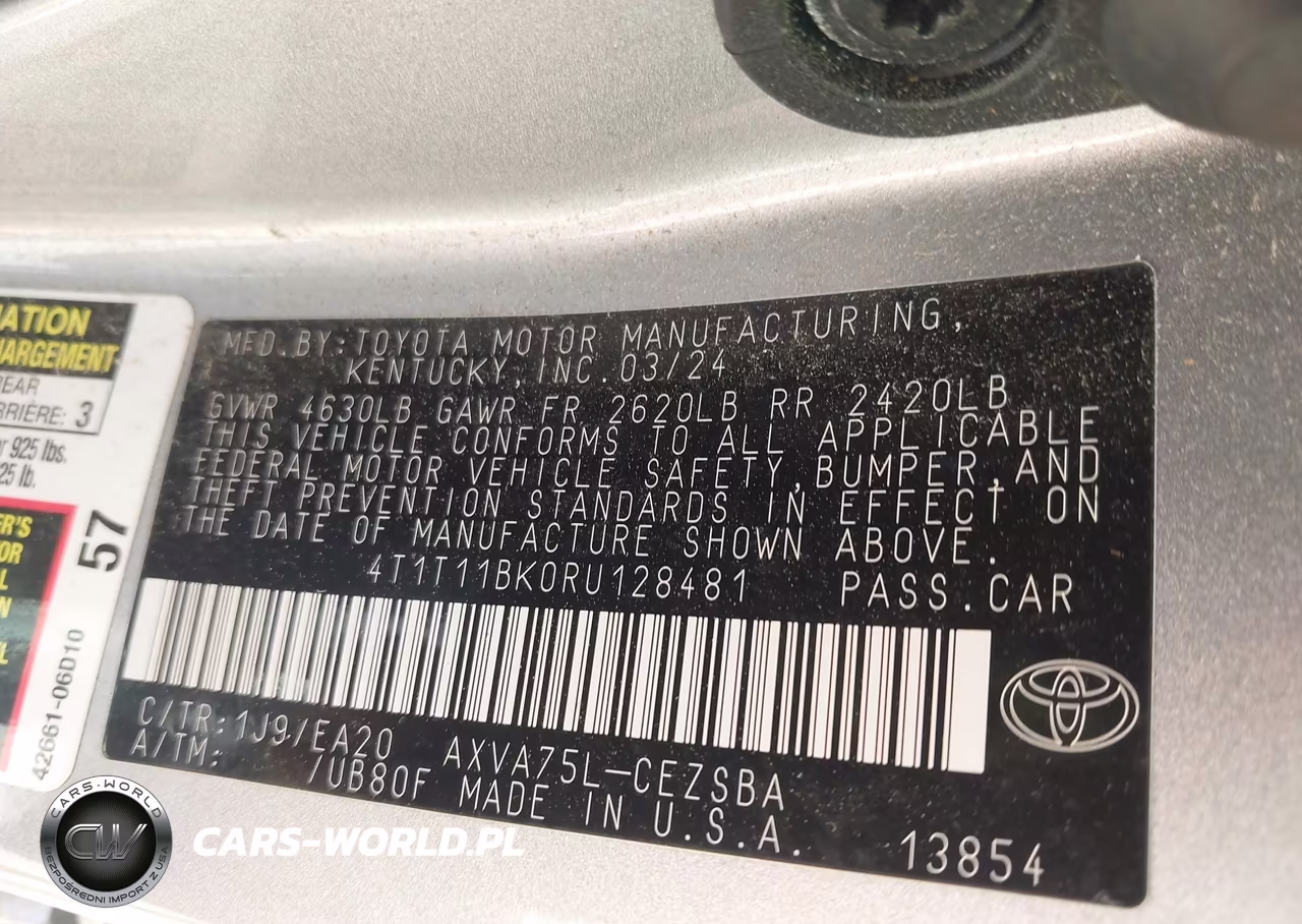 2024 Toyota Camry Se VIN:4T1T11BK0RU128481 - 9
